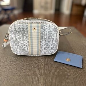 Tory Burch Gemini Link Canvas Crossbody and Robinson Wallet